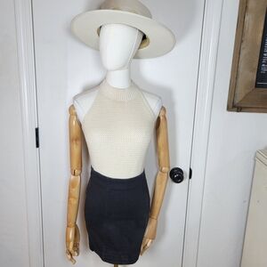 Free People Distressed Pencil Mini Denim Skirt Size 2